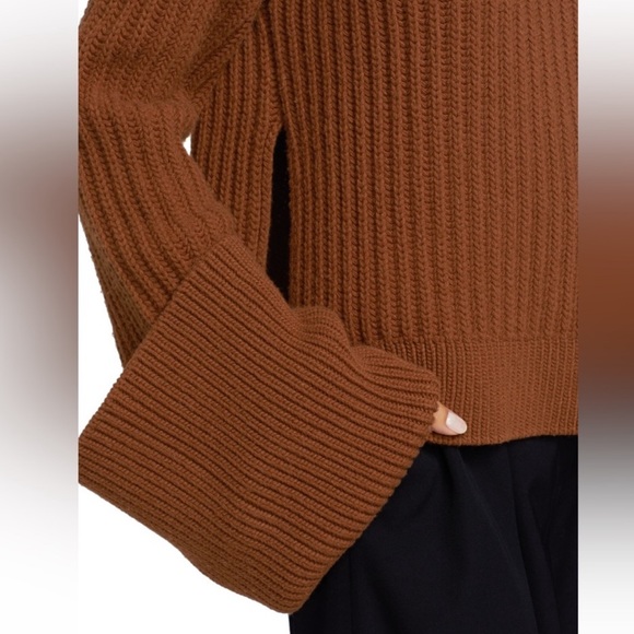 The Row Aneke oversized Ribbed Wool Turtleneck Sweater | Size XL - Picture 4 of 5